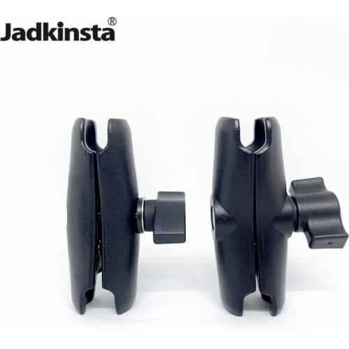 Jadkinsta Ballhead Holder Double Socket Arm with 1 inch Ball Base Mount Motorcycle Camera Extension Arm Adapter