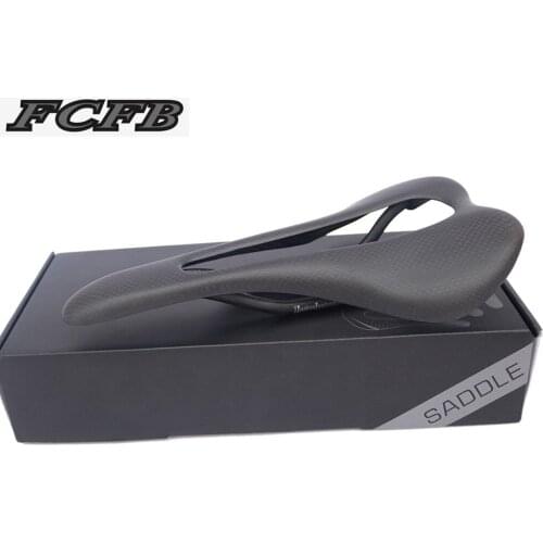 No logo glossy matt 3k carbon saddle road bike MTB big hole Breathable seat saddle cycling bicycles refreshing seat FCFB