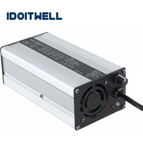 Customized adjustable current 24V Battery Charger 12A 10A 2 stages manually adjustable battery pack charger 24v with CE ROHS