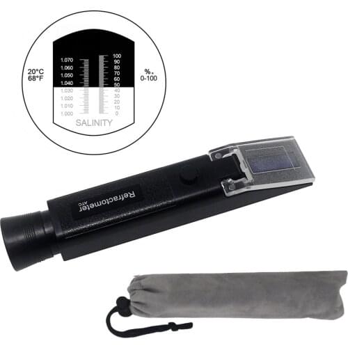 KETOTEK Refractometer Sea Salinity meter salt water concentration Aquarium Handheld Refractometer 1.000-1.070SG
