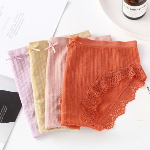 3PCS/ Women Panties Solid Briefs Underwear Sexy Female Underpants fashion Sexy Lingerie Ladies Comfort Girl Low Waist Panty