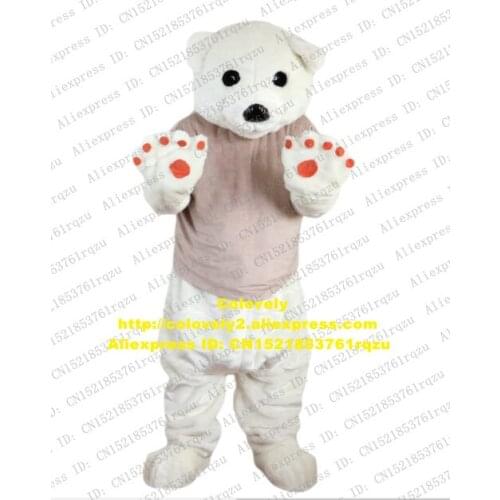 Polar Bear White Sea Bear Mascot Costume Adult Cartoon Character Outfit Suit Cultural Festival Cartoon Performance zz8067