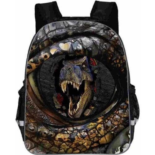 Cool Popular Animal Pattern Backpack For Children Jurassic Dinosaur World Kingdom Girls Boys Schoolbags Primary Mochila