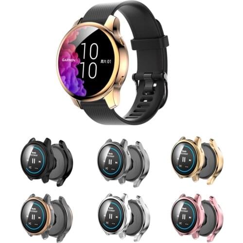 TPU Soft Screen Glass Protector Case Shell Frame For Garmin Venu 2/2S 40mm 45mm Watch Protective Bumper Venu2 Cover Accessories