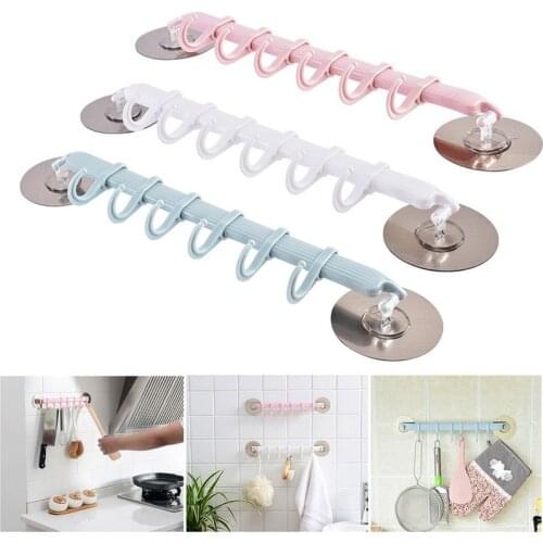 Wall mounted Bathroom Organizer hooks Towel Holder Key Hooks Kitchen accessories Cupboard Storage Rack Shelf Bathroom holder