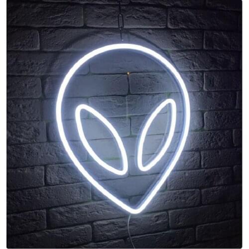 Custom Alien Neon Sign Light LED Display Wall Hanging Acrylic Decoration for Shop Party Gift Home Bedroom