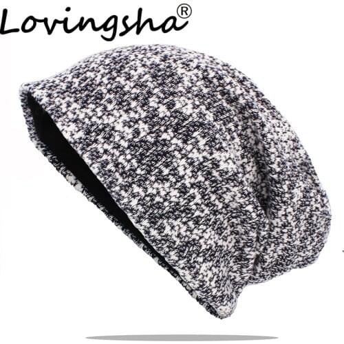 LOVINGSHA Autumn And Winter Knitted Design Hats For Ladies Thin Women Hat Brand Skullies And Beanies Men Hat Unisex AHT177
