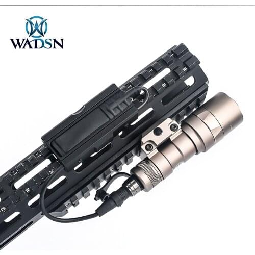 WADSN Tactical CNC Pocket Panel for Airsoft Rifle Flashlight M300 M600 Pressure Pad Hunting Scout Light Switch Rat Tail Slot