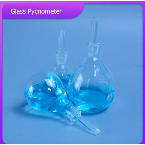 5ml to 100ml Glass pycnometer, specific gravity bottle, picknometer for Lab Glassware With glass plug