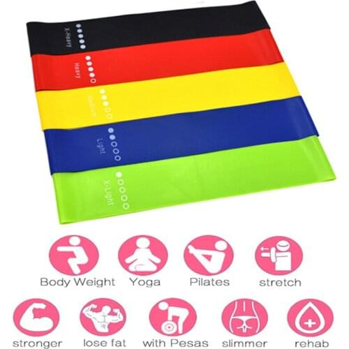 Anti Slip Cotton Hip Band Resistance Bands Booty Exercise Elastic Bands For Yoga Stretching Training Fitness Workout
