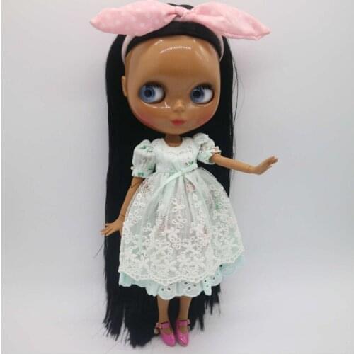 Joint body Nude Doll black hair black skin Factory doll Suitable For DIY Toy For Girls