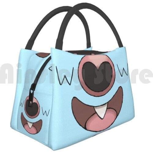 Cooler Lunch Bag Picnic Bag Woobat Woobat Pocket Monsters Unova Cute Heart Silhouette Isshu Bat