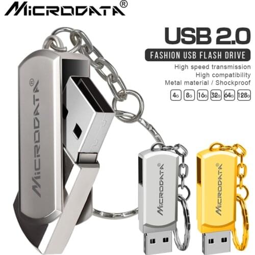 New arrivals usb flash drive 64GB 32GB 16GB 8GB 4GB pen drive pendrive waterproof metal silver u disk memoria cel usb stick gift