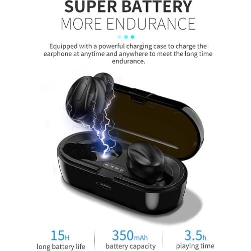 XG-13 TWS Wireless Headphone In-Ear Bluetooth Earphones 3D Stereo Music Earpiece IPX4 Waterproof Sport Earbuds With Charging Box