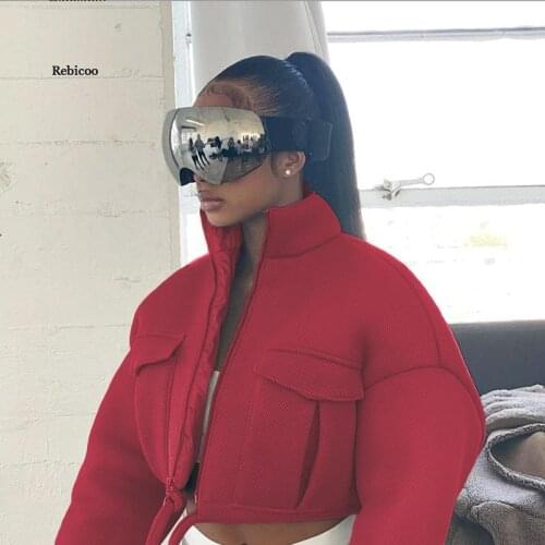 Women Mesh Plaid Y2K Bubble Puffer Jackets Trend Zip Pocket Crop Outerwears Spring Fall Slim Drawstring Female Coats