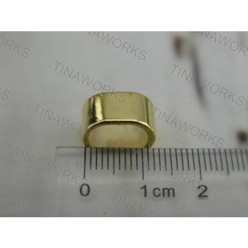 FREE SHIPPING 30pcs 11.0x6.2mm Golden Slider Spacer/Findings For Licorice Leather Bracelet--PAT128G