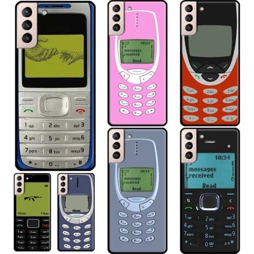 Retro Cellphone Case For Samsung Galaxy S20 FE S9 S8 S10 S20 Plus Note 10 Note 20 S21 Ultra Phone Cover