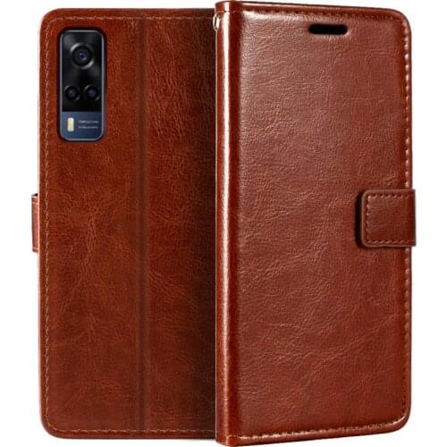 Case For Vivo Y53S NFC Wallet Premium PU Leather Magnetic Flip Case Cover With Card Holder And Kickstand For Vivo Y53S NFC