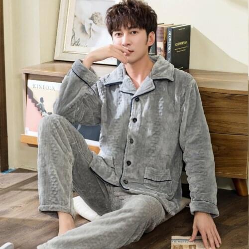 Chuhen Men's Flannel Pajamas