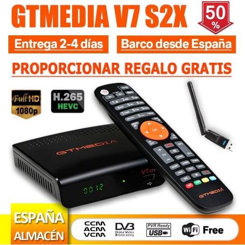 DVB-S2 ricevitore satellitare GTMEDIA V8X H.265 DVB S2X Buildin Wifi CA Slot Scart Set Top Box GT MEDIA V7S 2X support usb