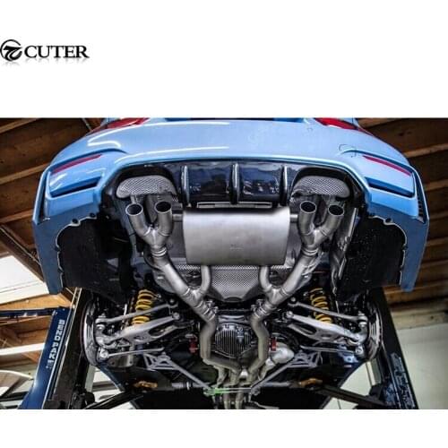 F82 4 Series P Style Carbon Fiber Rear lip Car Bumper Diffuser For BMW F82 M4 14-15