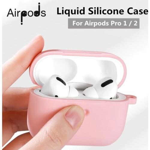 3pcs/2pcs/1pc Licquid silicone case for Apple Airpods pro 1 2 skin cover case for Air pods pro 3 wireless bluetooth accessories