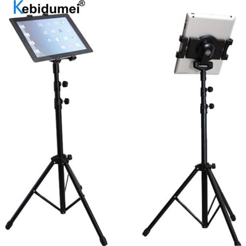 Adjustable Tablet Tripod Floor Stand Universal Tablet Holder Mount Tablet Support Bracket for 7-10 inch Tablets Pad for Ipad