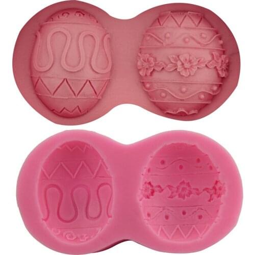 Easter Egg Silicone Soap Mold Chocolate Mold Cakes Tray Decorating Mould DIY baking tool