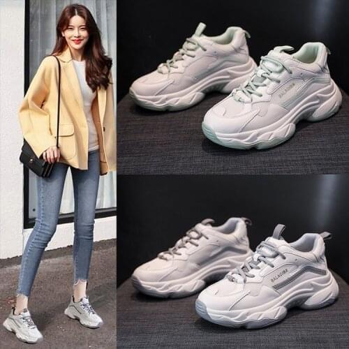 New Style Womens Spring and Summer Super Fire All-match Platform Breathable Sneakers Women