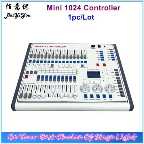 1pc/Lot Mini Pearl 1024 DMX Stage Lighting Controller With Flight Case DMX512 PAR Moving Head DJ Light Console