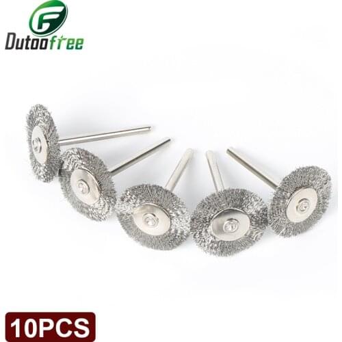 Tungfull Stainless Steel Wire Wheel Brush Dremel Tools Electric Tool For Mini Drill Power Tool Electric Burr Deburring
