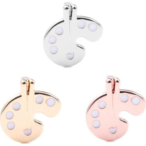 2Pcs/Lot New Fashion Silver Plated Drawing Board Shaped Slide Charm Beads DIY 10mm Stainless Steel Mesh Bracelet For Women