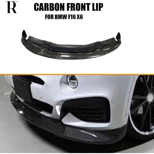 F16 X6 Carbon Fiber Front Bumper Lip Chin Spoiler for BMW F16 X6 with M Package ( Not fit F86 X6M
