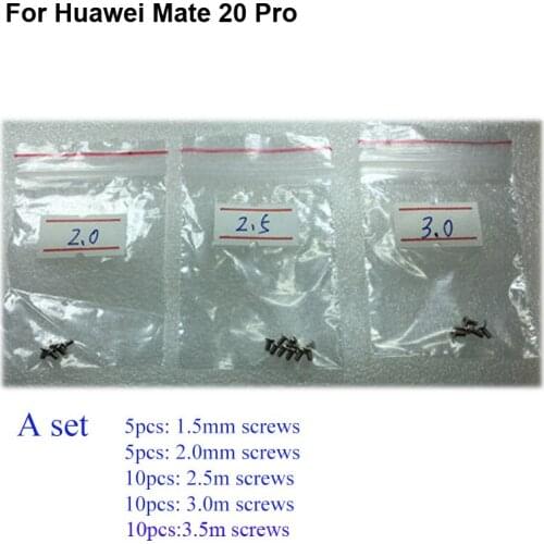 40PCS a set Silver Screw For Huawei Mate 20 Pro 20Pro mainboard motherboard Cover Screws Repair Parts For Huawei Mate20 Pro