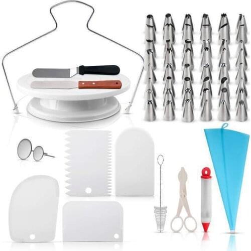 73-piece decorating turntable set, cake turntable, Korean decorating mouth, decorating bag