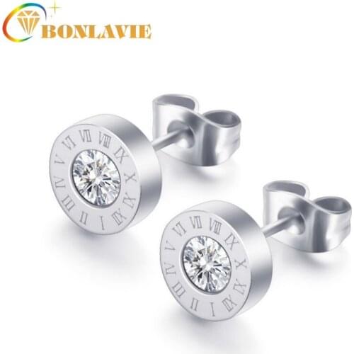 Женские золотые серьги BONLAVIE China At AliExpress