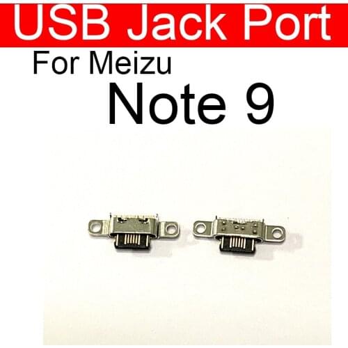 2pcs USB Charging Jack Port Dock For Meizu Meilan Note 9 USB Charger Socket Plug Connector Replacement Parts