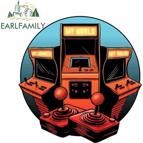 EARLFAMILY 13cm x 12.4cm For Arcade Game My Rules Car Stickers DIY Anime Motorcycle Decoration Snowboard Helmet Window Decal