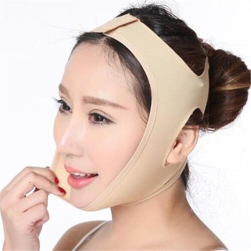 Elastic Face Slimming Bandage V Line Face Shaper Women Chin Cheek Lift Up Belt Facial Anti Wrinkle Strap Face Care Slim Tool