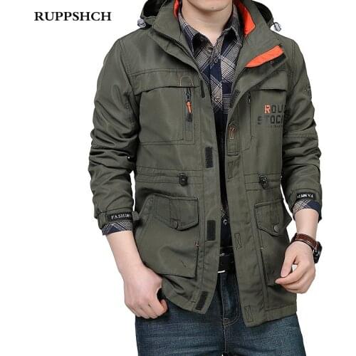 2021 Bomber Jacket Men Spring Autumn Multi-pocket Outdoor Military Training Tactical Jacket Windbreaker Men High Quality Jacket