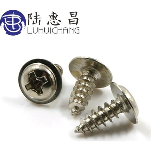 LUCHANG 1000Pcs Round Head Nickeling Screws Cushioned Self-tapping Screws With Padded M2 M2.3 Screws PWA Screws