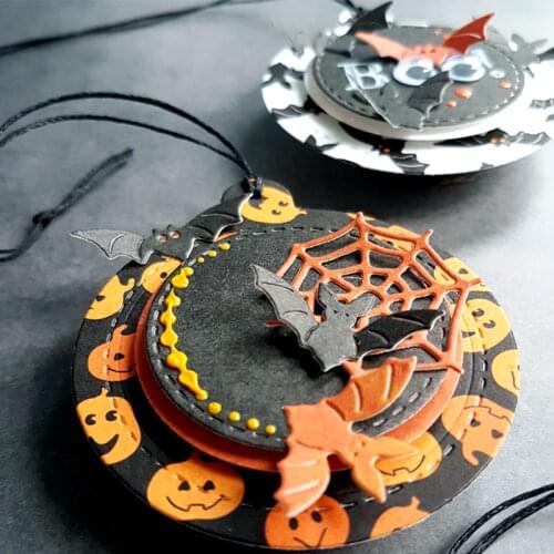 Halloween Metal Cutting Dies Cute Bat Spider Web Helloween Ornaments Die Cuts For DIY Card Making New 2019 Crafts Cards