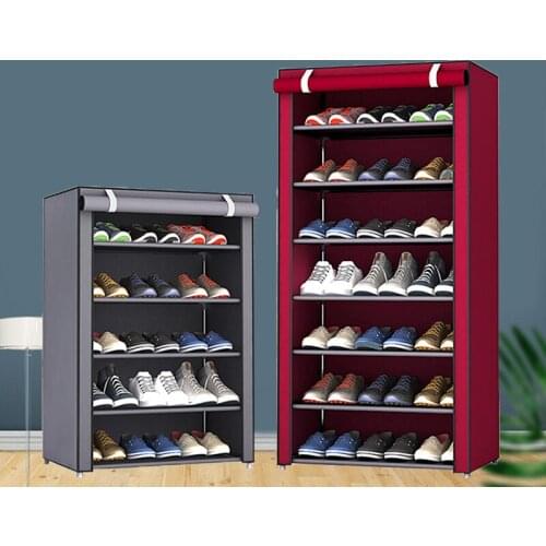 Multi-layer Simple Shoe Cabinet Diy Assembly Space-saving Shoe Cabinet Rack Household Dormitory Locker Dust-proof Shoe Rack