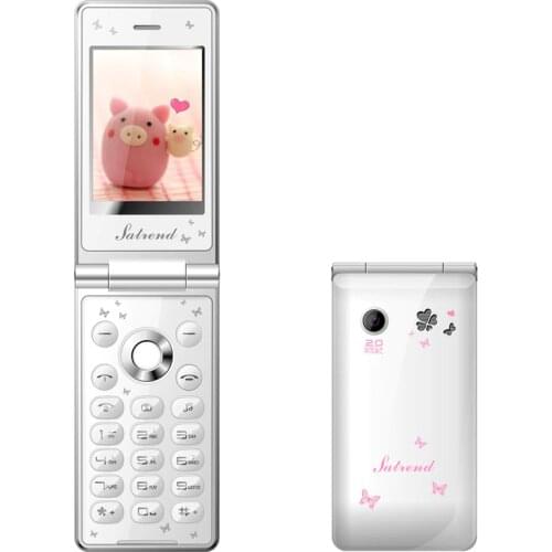 Flip Phone D11 Dual Sim 1800mah Card Women Girls Lady Cute Led Flashlight Mobile Cell Phone Kuh Celular headphone