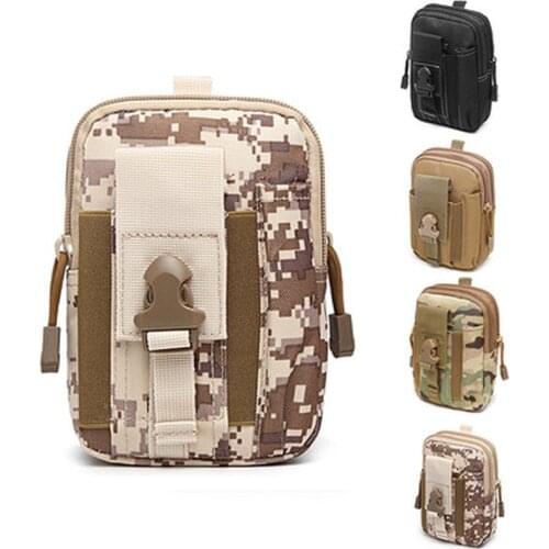 Men Tactical Pouch Belt Waist Pack Bag Small Pocket Outdoor Bags Military Waist Pack Running Pouch Travel Camping Bags Soft Back