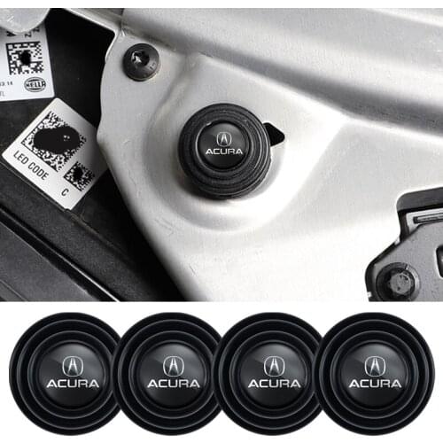 4Pcs Car Door Shock Absorption Gasket Stickers For Acura TSX RSX MDX RLX RDX Integra CDX TLX-L NSX ILX TLX ZDX