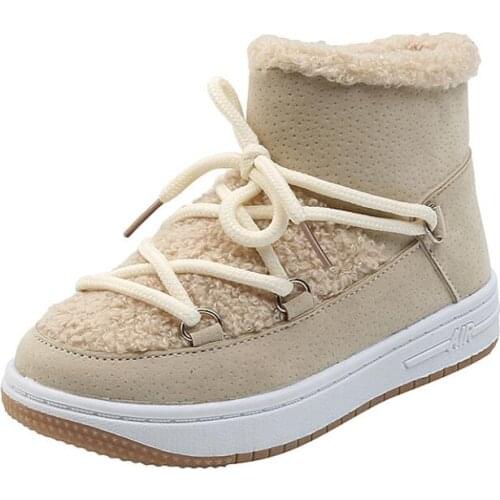 New 2021 childrens boots boys winter boots girls Martin boots casual outdoor leather plush children snow boots children shoes