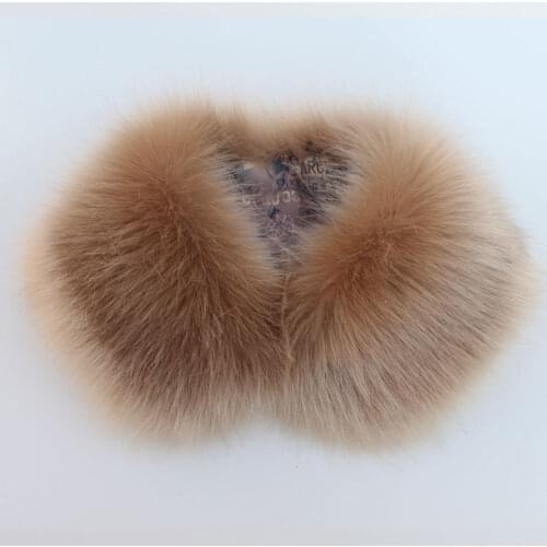 Autumn And Winter Fake Wool Collar Imitate Fox Raccoon Hair Pure Color Women High Quality Detachable Collars