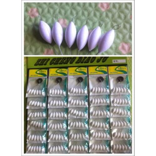 240pcs (40packs)/lot Oval Seven star Fishing Float Bobber S/M/L Size Rig Float Beans 4 Colors Striking Beads With Hole A403