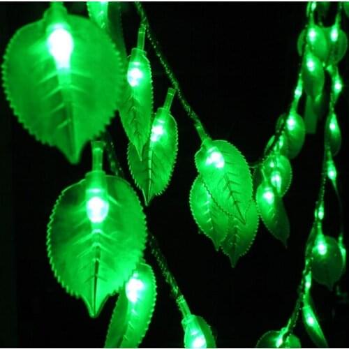[Seven Neon]Free shipping 110V/220V leaf shape 10M 100leds christmas Grarden/party/Christmas/decoration/holiday led string light
